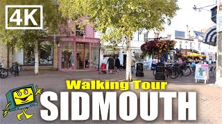 SIDMOUTH Devon UK September 2022  Sidmouth Seafront amp Town  4K Walking Tour [upl. by Cristabel]