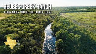 Reubes Creek Ranch  1388± acres for sale in McCulloch County Texas [upl. by Ahtanamas]