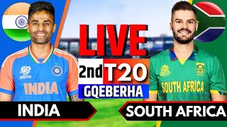 India vs South Africa 2nd T20  Live Cricket Match Today  IND vs SA Live Match Today  Innings 2 [upl. by Nnylarak327]