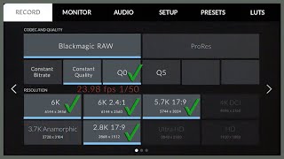 SanDisk Extreme Pro V2 on BMPCC 6K 31 Ratio [upl. by Nairred669]