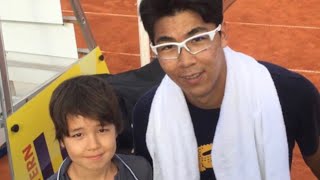 MTTC Iphitos  Kid practicing tennisLeon Alink amp Chung Hyeon 8歳 テニス [upl. by Deraj]