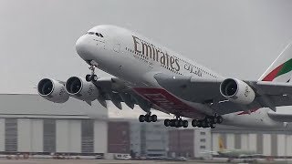 Airbus A380 Emirates Airlines  Take Off and Landing [upl. by Chambers]