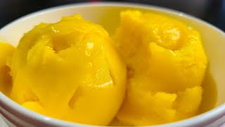 How to Make Mango Sorbet with No Refined Sugar  Cuisinart Ice Cream Maker and Ninja Foodi Blender [upl. by London]