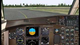 FS2004 ATR 72500 Fs2Crew Oulu Takeoff [upl. by Aihsenat]