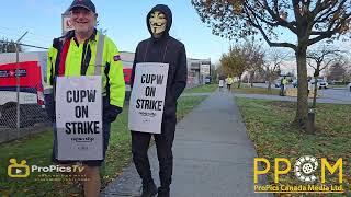 Canada Post Workers Go On Strike Nationwide CanadaPost CUPW [upl. by Iridis629]