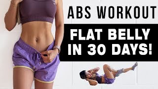 10 Mins ABS Workout To Get FLAT BELLY IN 30 DAYS  FREE WORKOUT PROGRAM [upl. by Eedna]