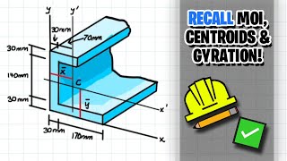 Parallel Axis Theorem Centroids and Radius of Gyration Problems [upl. by Aura]