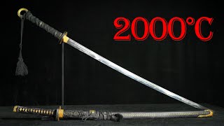 Forging Worlds SHARPEST DuoKatana under 2000℃ with 240 Layers of Damascus Steel  HammerForge [upl. by Sherer]