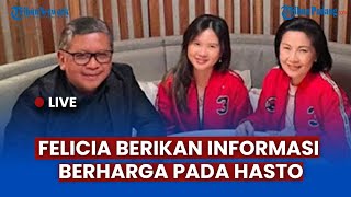 🔴Mantan Kekasih Kaesang Pangarep Felicia Tissue Bertemu Hasto Kristiyanto Kenakan Jaket PDIP [upl. by Wulf]