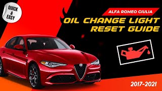 Alfa Romeo Giulia Oil Change Light Reset Made Easy Tried and True Methods [upl. by Dorlisa]