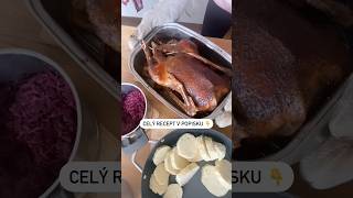 Recept na svatomartinskou husu v komentářích 🪿 husa peceni tradice recepty [upl. by Martino]