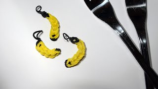 Loom Banane mit Gabel herstellen deutsche Anleitung [upl. by Strader]