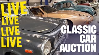 LIVE CLASSIC CAR AUCTION Anglia Car Auctions April 2024 sale  Day One [upl. by Heaps232]