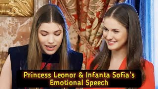 Royal Family Celebration Princess Leonor amp Infanta Sofias Emotional Speech [upl. by Nail184]