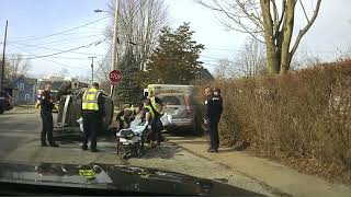 Driver flips car while fleeing from Delaware Ohio police  DelawareOcom [upl. by Aligna177]