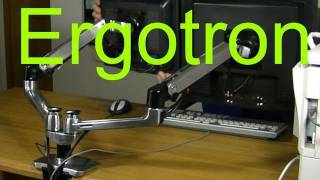 Ergotron Dual Monitor Stand  Ergotron LX Dual SidebySide Arm Review [upl. by Arvad]