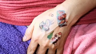 How to make a tattoo  simple temporary tattoo at home on my favorite spot 2 [upl. by Naehs511]