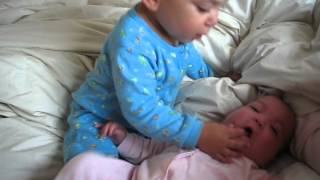 Baby slaps his sister [upl. by Danika]