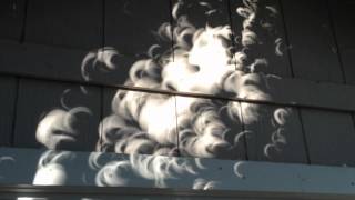 Solar Eclipse Shadows in the Wind  May 20 2012 [upl. by Anitnatsnoc909]