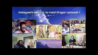 Kobayashisan Chi no Maid Dragon Episode 1 Live Reactions 小林さんちのメイドラゴン [upl. by Alli]