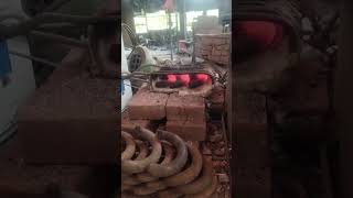 Induction heating 35KW electric furnace diathermic forging [upl. by Todhunter504]