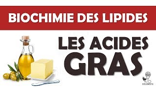 Biochimie des Lipides  les Acides Gras [upl. by Halyahs727]