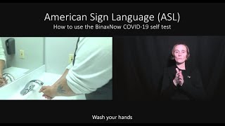 ASL Self test using BinaxNOW [upl. by Animlehliw674]