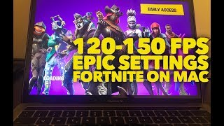 FORTNITE on MACBOOK PRO 150 FPS with GEFORCE NOW 2018 EPIC Settings [upl. by Egin14]