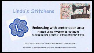 MySewNet Embossing around a Letter [upl. by Atenaz]