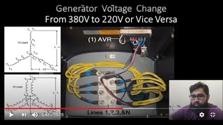 Generator Terminal Connection  Converting 380v to 220v with Zero Cost  Part 01 [upl. by Adorl]