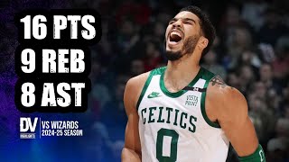 Jayson Tatum vs Wizards 16 pts 9 reb 8 ast  Nov 22 2024  Regular Season [upl. by Alrahs309]