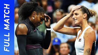 Serena Williams vs Karolína Pliskova in battle of the tours best servers  US Open 2016 Semifinal [upl. by Ik954]