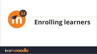 Enrolling learners Moodle 34 [upl. by Akined810]