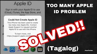 Could not create Apple ID Problem Solved Tagalog [upl. by Eecyak]