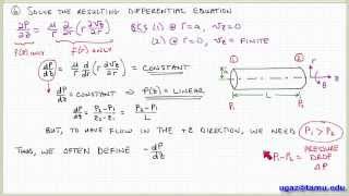 Applying the NavierStokes Equations part 3  Lecture 48  Chemical Engineering Fluid Mechanics [upl. by Lucias331]