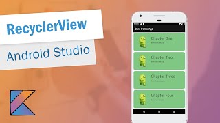 RecyclerView in Android Studio Kotlin 2020 [upl. by Ecinerev]