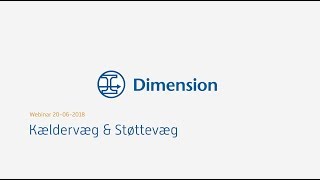 Dimension Kældervæg amp Støttevæg webinar 20062018 [upl. by Estren]