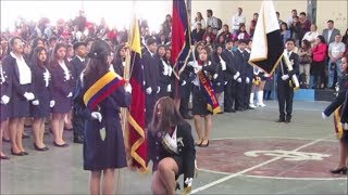 JURAMENTO A LA BANDERA MANUELA CAÑIZARES 2018 [upl. by Hoxsie]