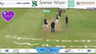 Dad bowls his son out and doesnt hold back with his celebration [upl. by Tehr]