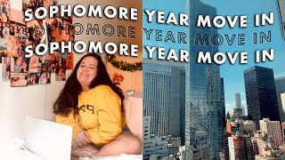 SOPHOMORE YEAR MOVE IN VLOG  Pace University NYC [upl. by Novla]