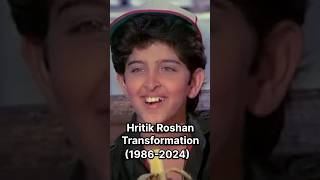 Transformation of Hrithik Roshan 19862024 hrithikroshan shorts evolution trending shortfeed [upl. by Yelkreb]