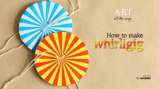 Arts amp Craft How to make Whirligig [upl. by Lewan]