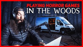 Playing BLAIR WITCH in THE WOODS  VANLIFE GAMING [upl. by Leilah]