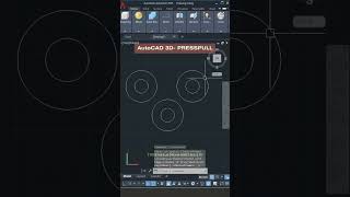 PRESSPULL Command  AutoCAD 3D shorts autocad architecture civilengineering tutorial [upl. by Anaej]