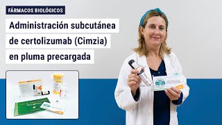 Administración subcutánea de certolizumab Cimzia en pluma precargada [upl. by Aihk]