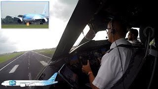 TUIfly Boeing 787 Dreamliner COCKPIT VIEW from Amsterdam to Palma [upl. by Adieren]