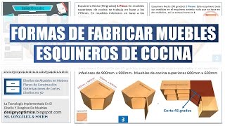 Formas De Fabricar Muebles Esquineros De Cocina [upl. by Saerdna]