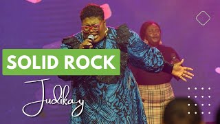 Solid Rock by Judikay  Live ministration at Elevation Church [upl. by Amabel]