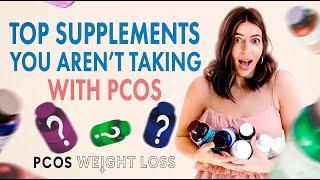 Best Supplements For PCOS WEIGHT LOSS ACNE amp HORMONES [upl. by Ruscher185]