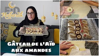 Aïd 2021  Gâteaux aux AmandesCornes de Gazelle حلويات مغربية باللوز [upl. by Lyon827]